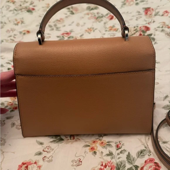 Kate Spade Tan Leather Satchel with Classic Silhouette - Picture 10 of 14